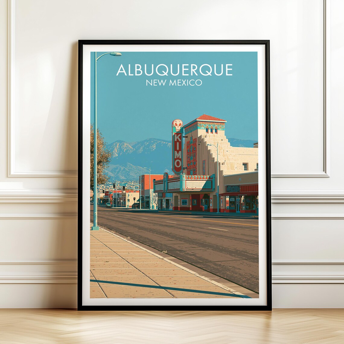 Albuquerque New Mexico Vintage Travel Poster