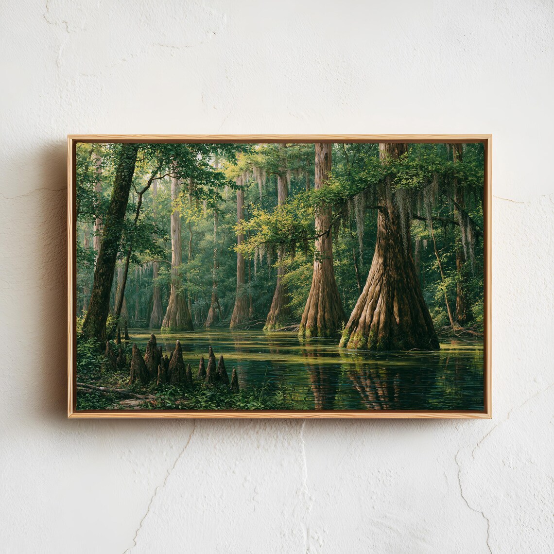 Congaree National Park Vintage Nature Landscape Poster
