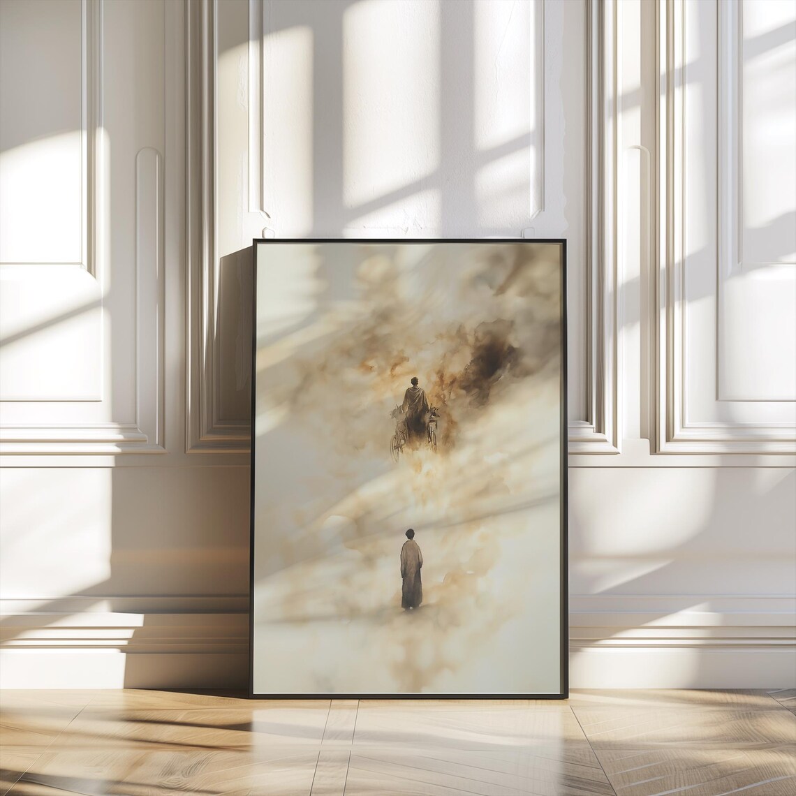 Elijah Ascends To Heaven Chariot Of Fire Watercolor Bible Poster - Image 4