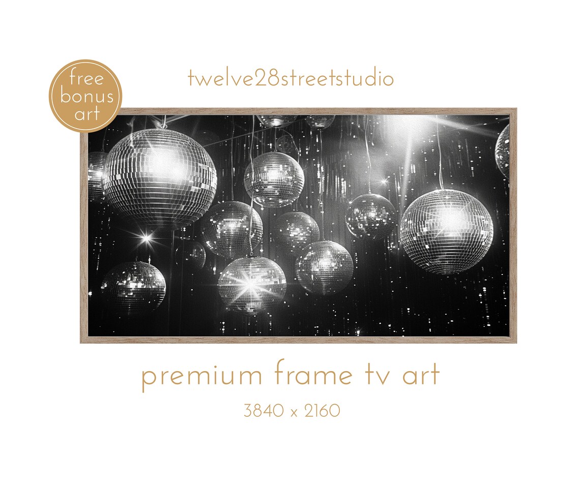 Birthday Celebration Party Disco Ball Art Print