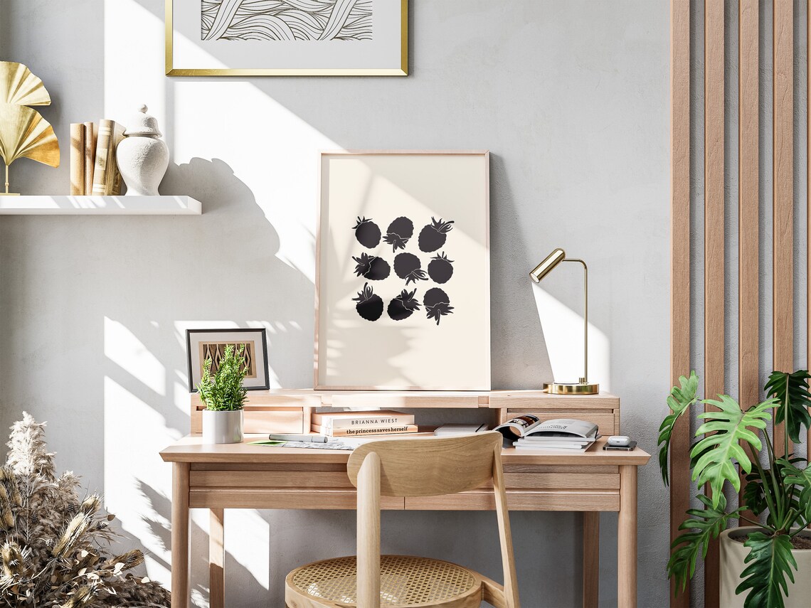 Blackberries Botanical Art Print, Kitchen Wall Art - Image 3