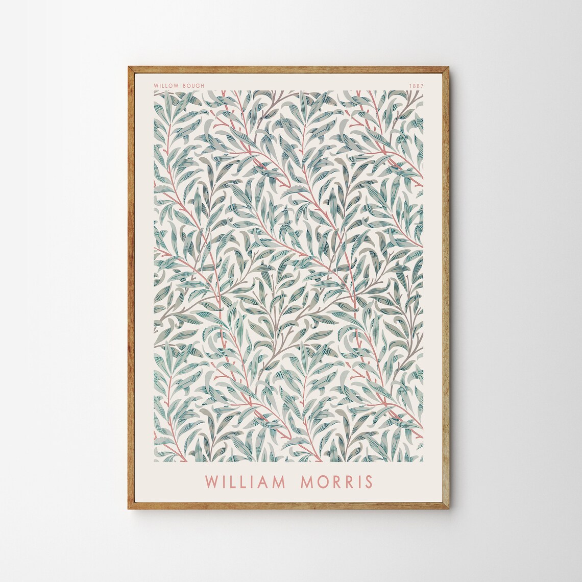 William Morris Flower Motifs Exhibition Poster Print - Image 3