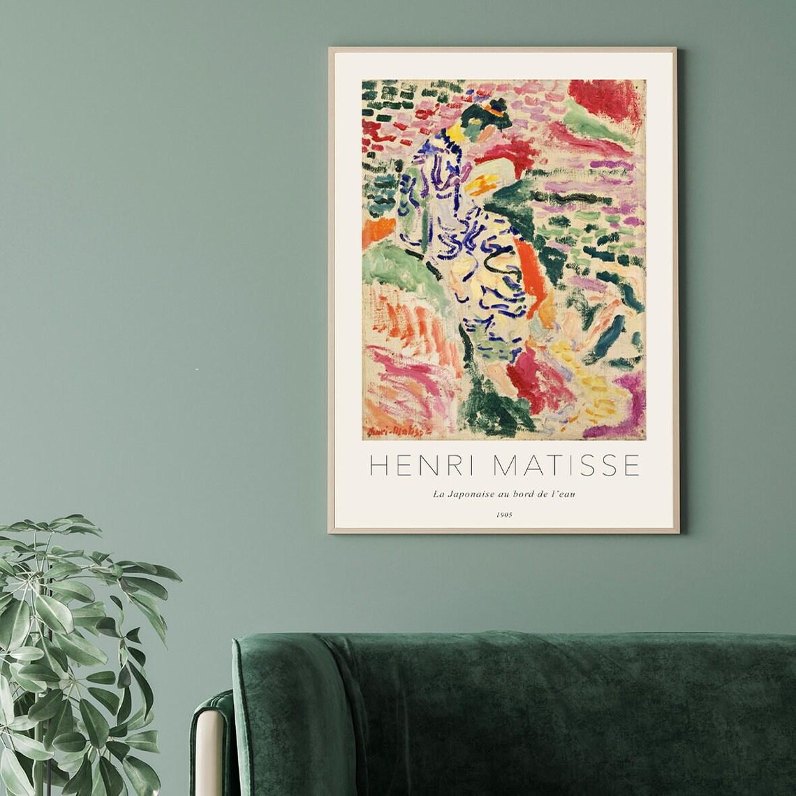 Henri Matisse La Japonaise au Bord de l Eau 1905 Colorful Woman Poster - Image 3