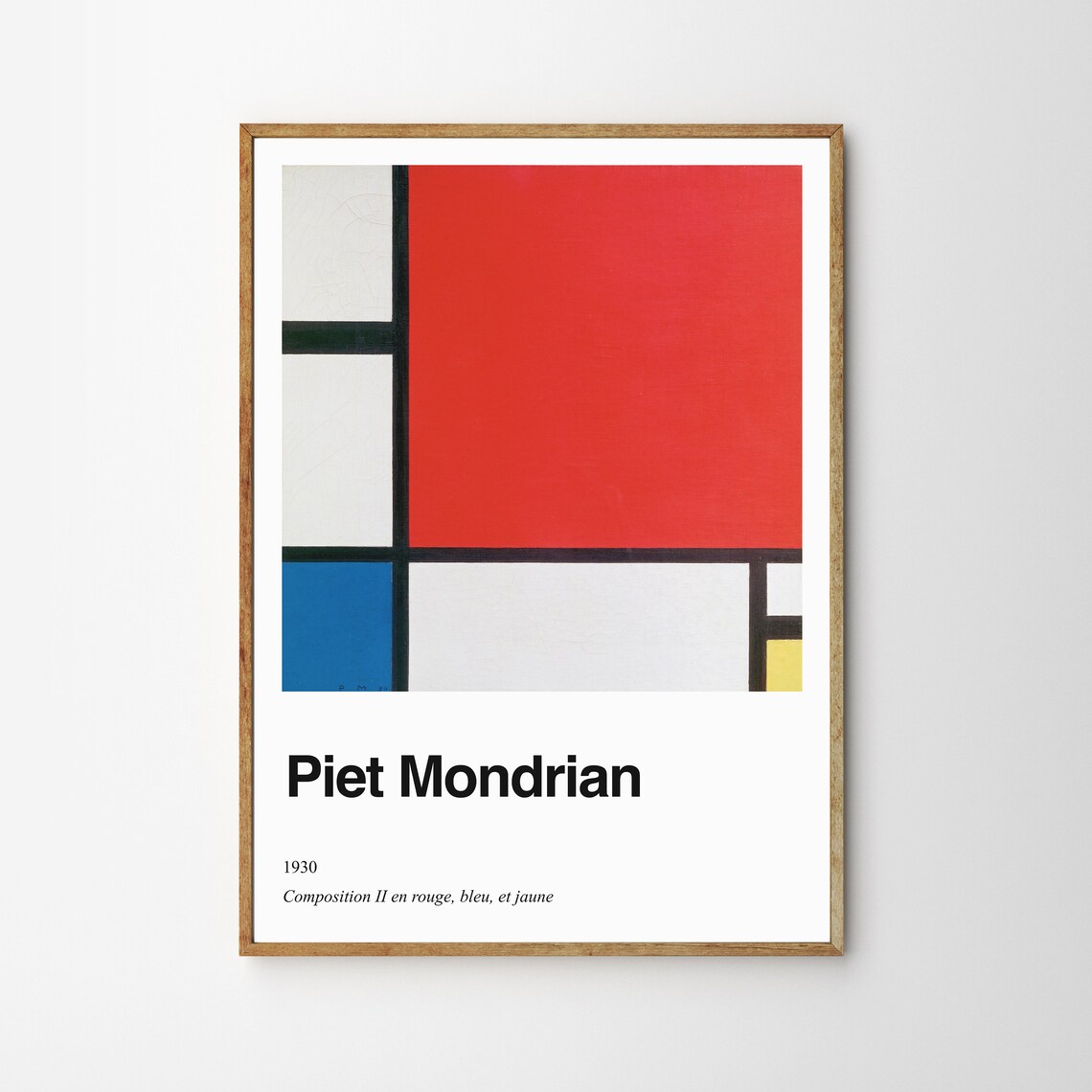 Mondrian Abstract Poster, Minimalist Exhibition Art Print - Image 4