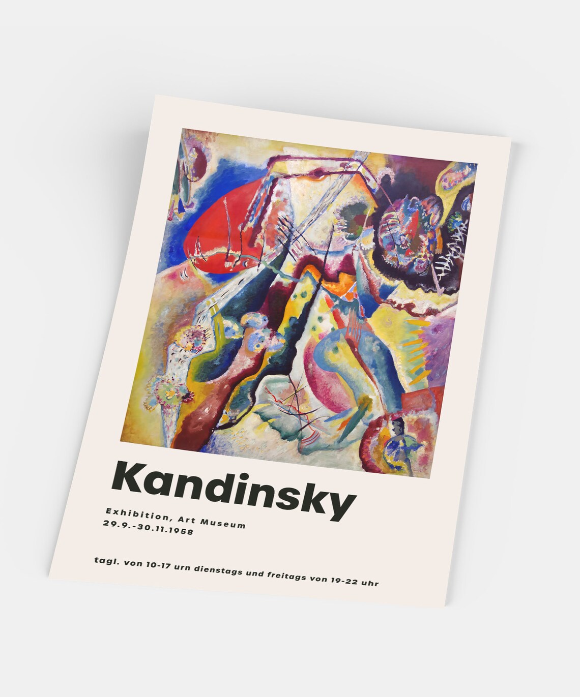 Kandinsky Red Spot Abstract Art Poster Print - Image 4