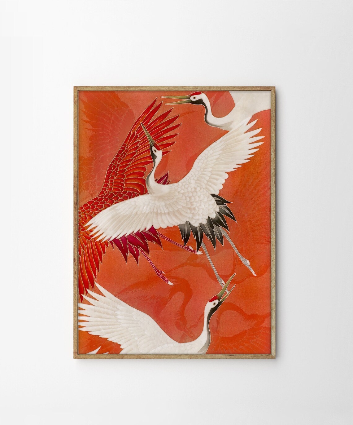 Japanese Cranes Japanese Poster Fine Art Print - Image 4