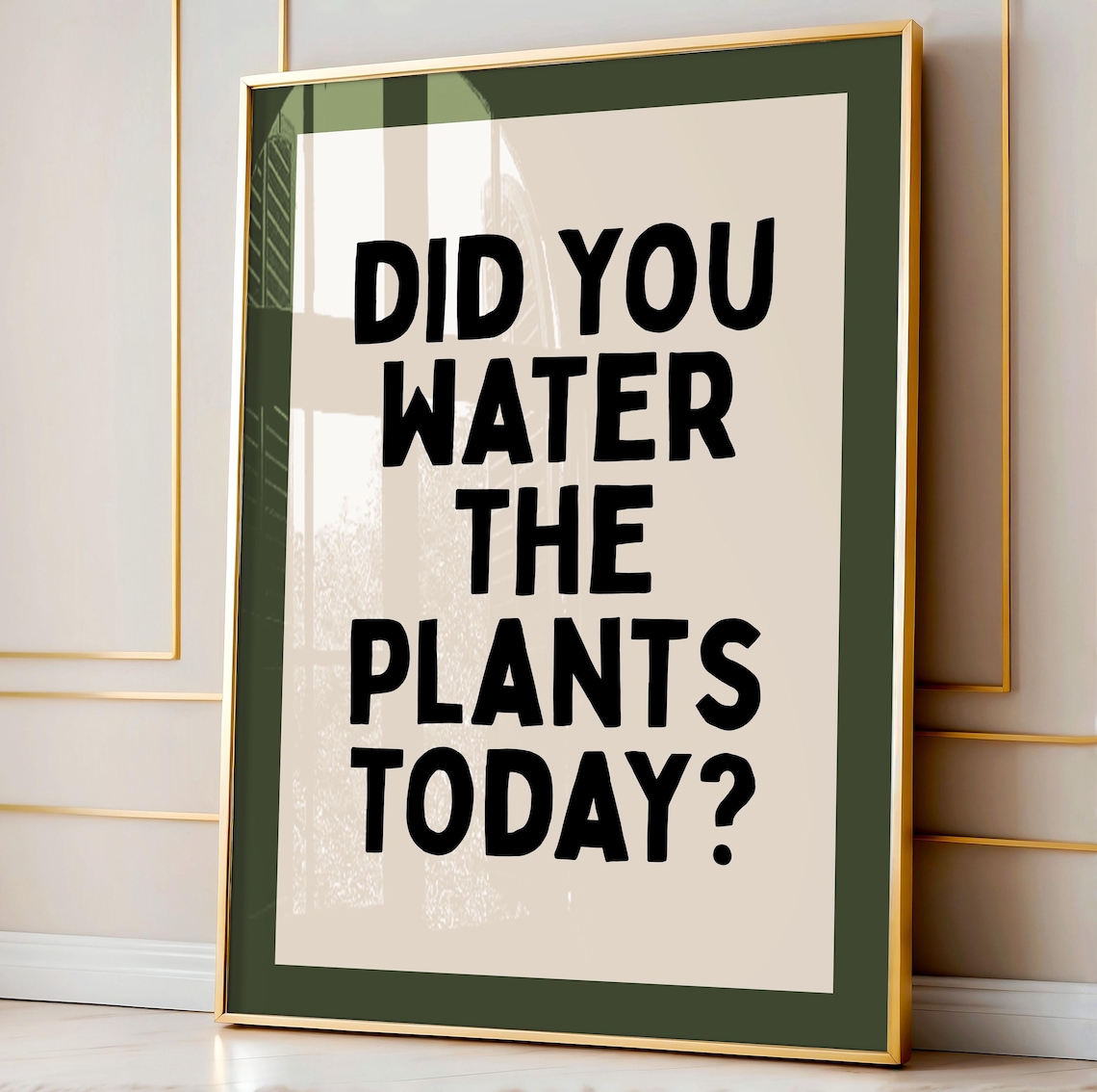 Did You Water The Plants? Art Print, Home Decor