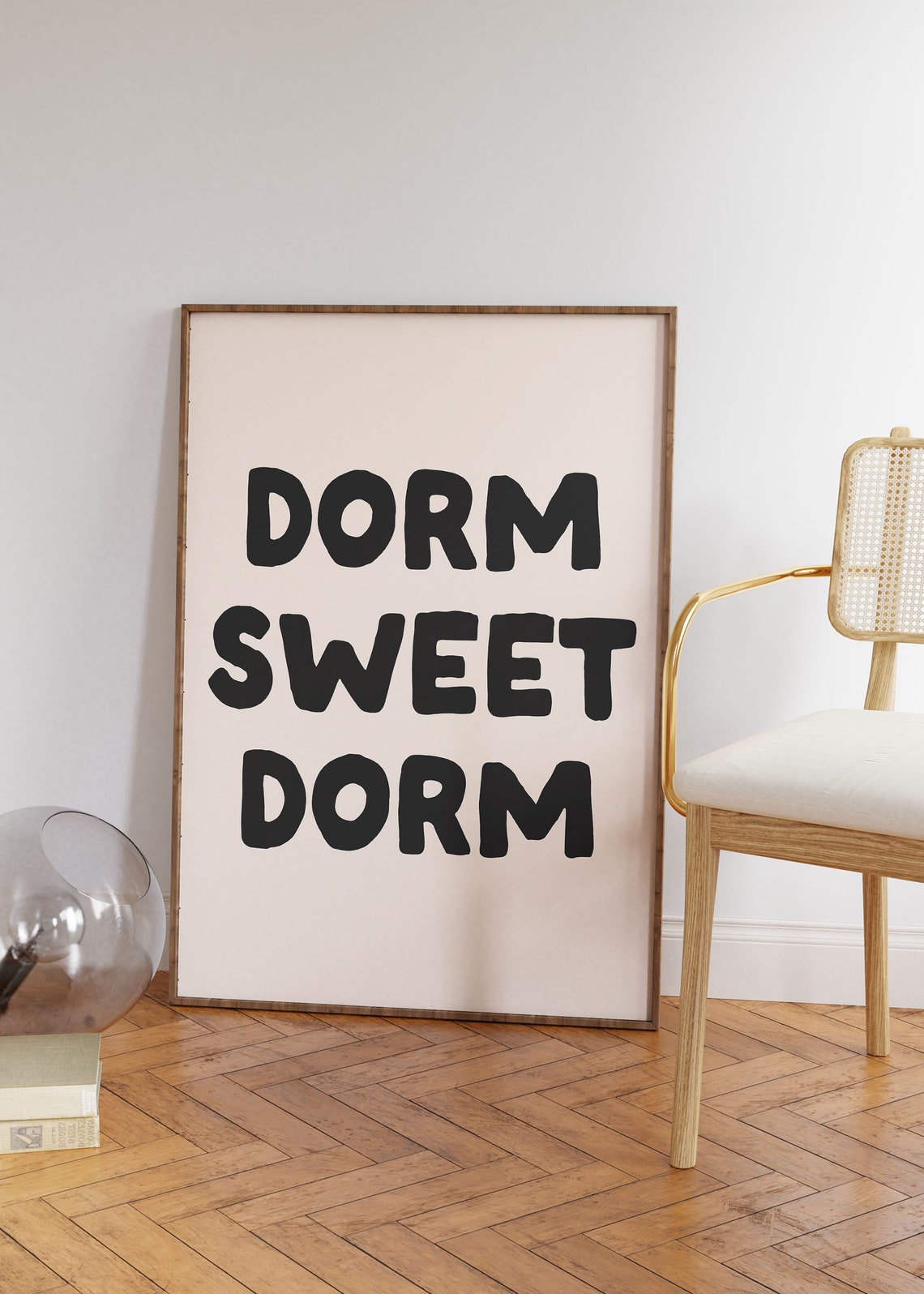 Dorm Sweet Dorm Giant Bold Black College Typography Wall Poster - Image 2