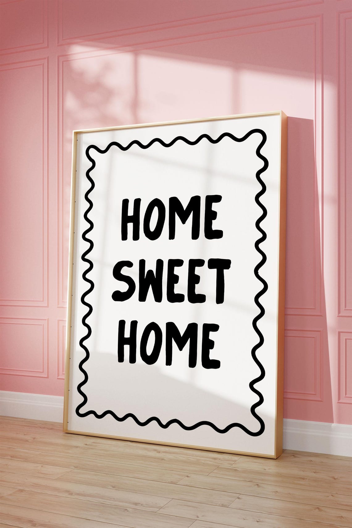 Home Sweet Art Print Black And White Poster Daily Reminders Affirmation Bedroom Dorm Decor Cool Apartment Wall