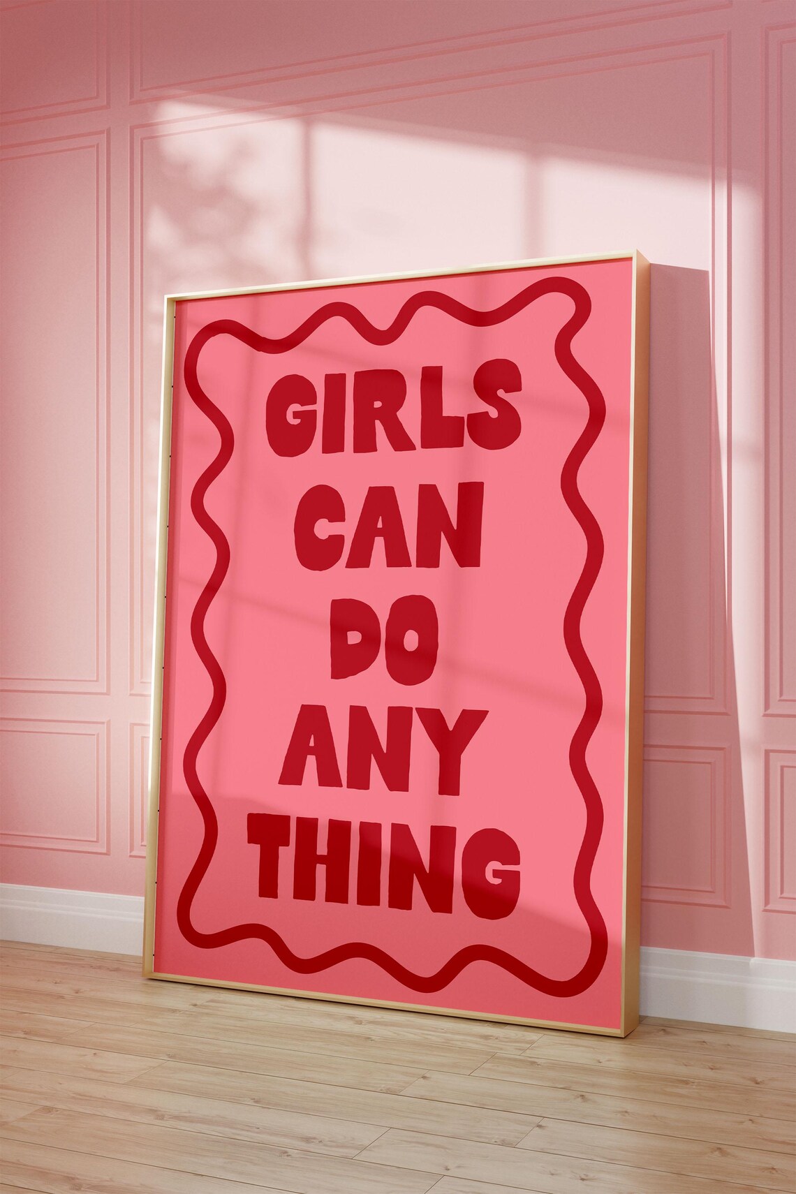 Girls Can Do Anything Empowering Dorm Room Art Print