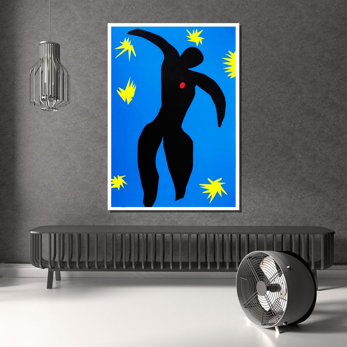 Henri Matisse Painting Icarus From Jazz Series Modern Abstract Wall Art Unique Gift For Home Or Office Decor - Image 4