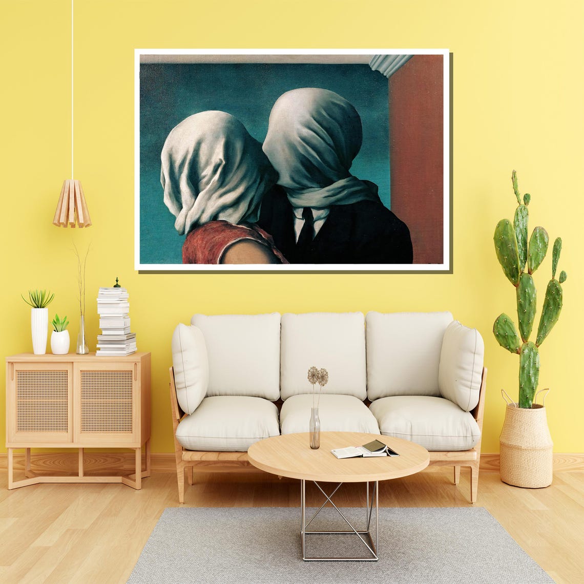 Rene Magritte The Lovers II Surrealist Veiled Couple Art Poster - Image 4