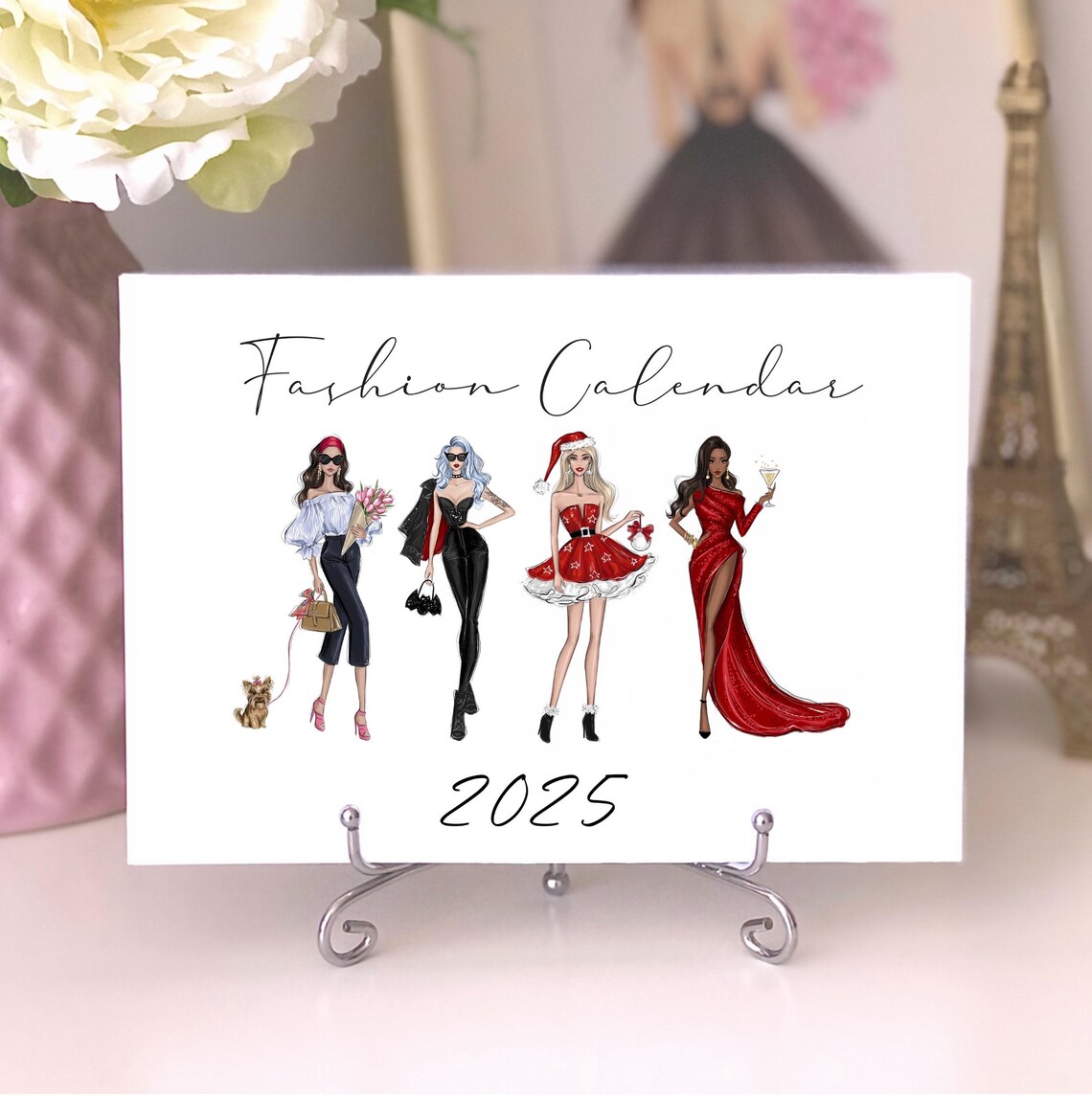 Fashion Calendar 2025 Illustrated Wall Art Print - Image 5
