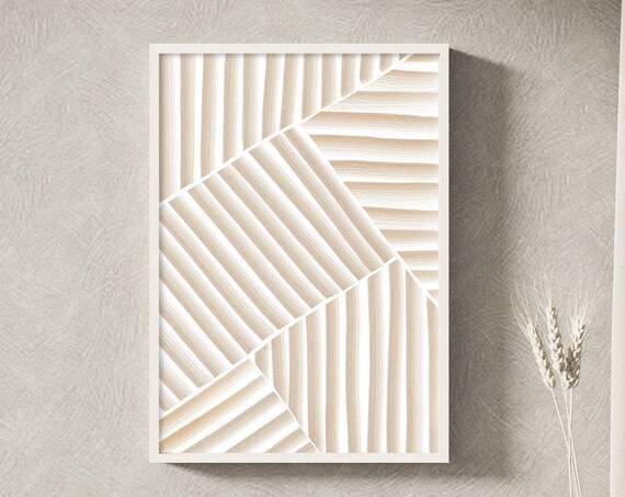 Lines Art Beige Prints Stripes Art Print Minimalist Poster Geometric Wall Art Wall Art Modern Abstract Poster Print