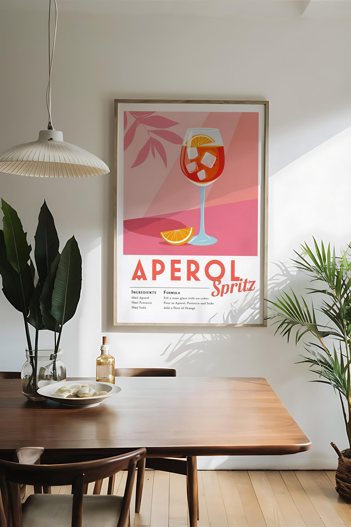 Aperol Spritz, Classic Recipe Poster Print - Image 5