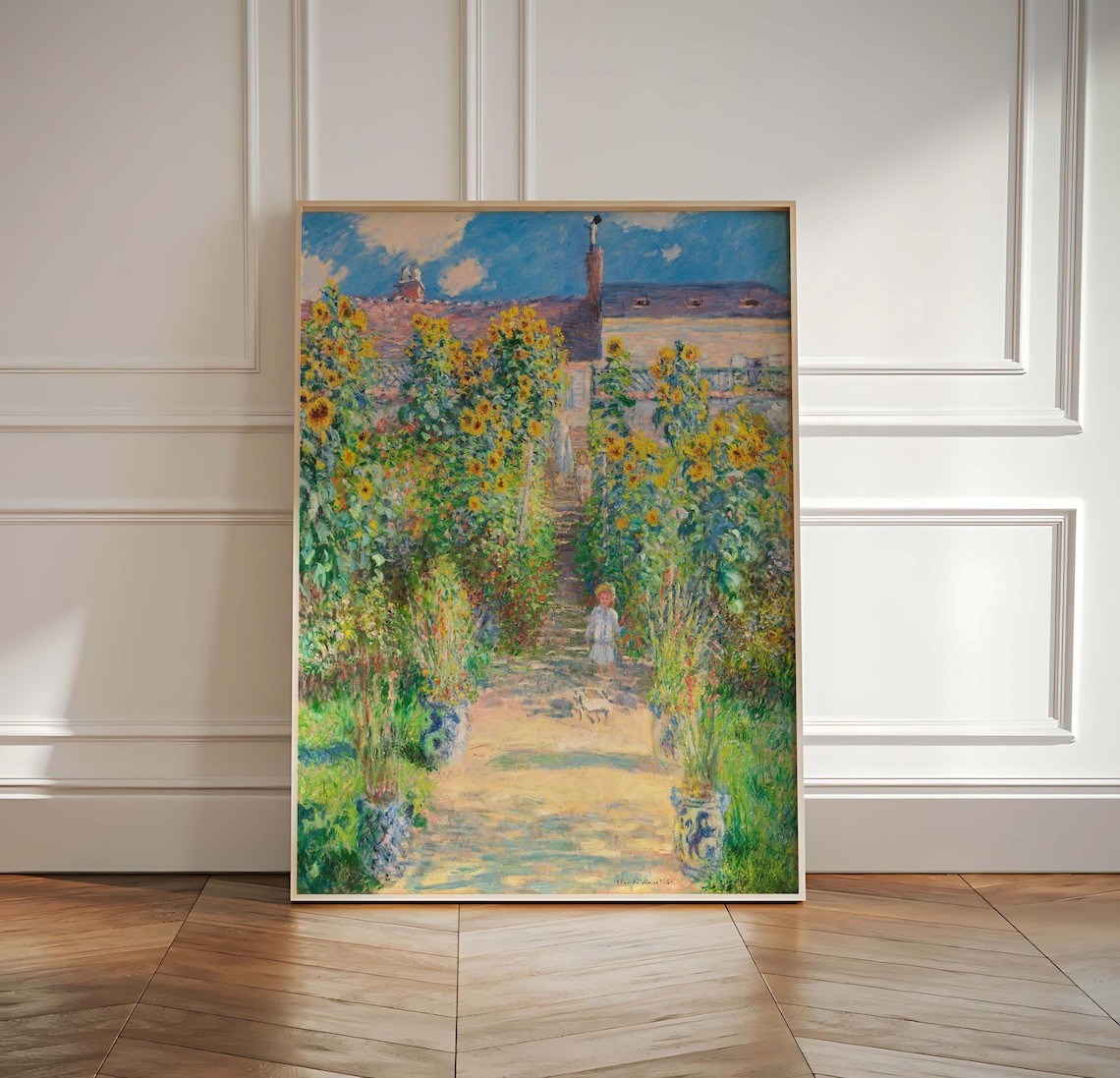 Claude Monet Impressionist Garden Painting, Giverny