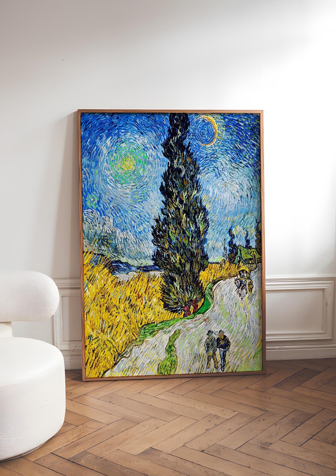 Van Gogh Night Landscape, Moody Sky Art Print - Image 4