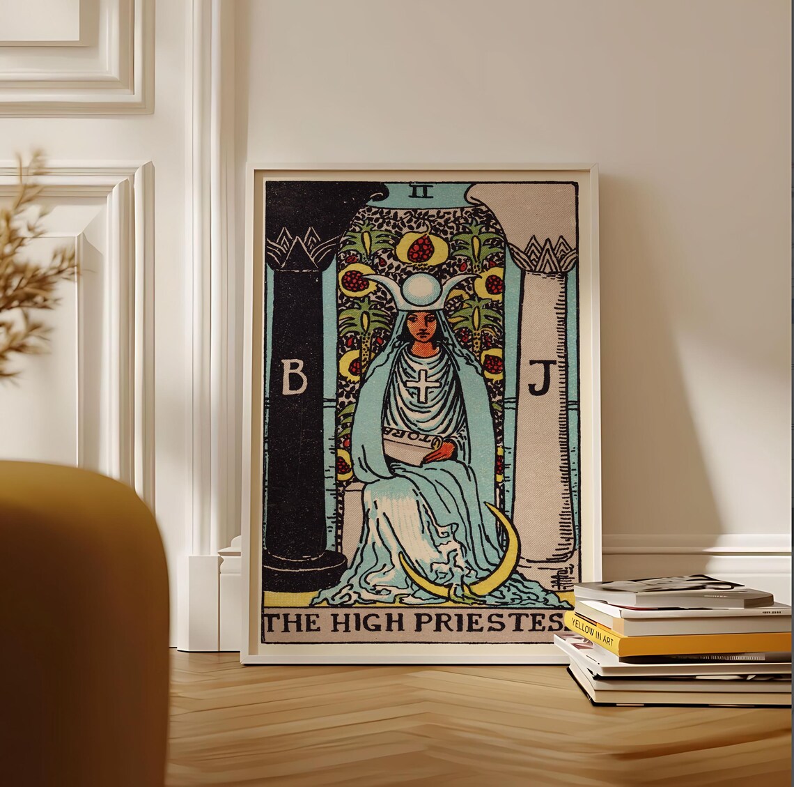 Tarot Cards Rider Waite, The High Priestess Art Print - Image 3