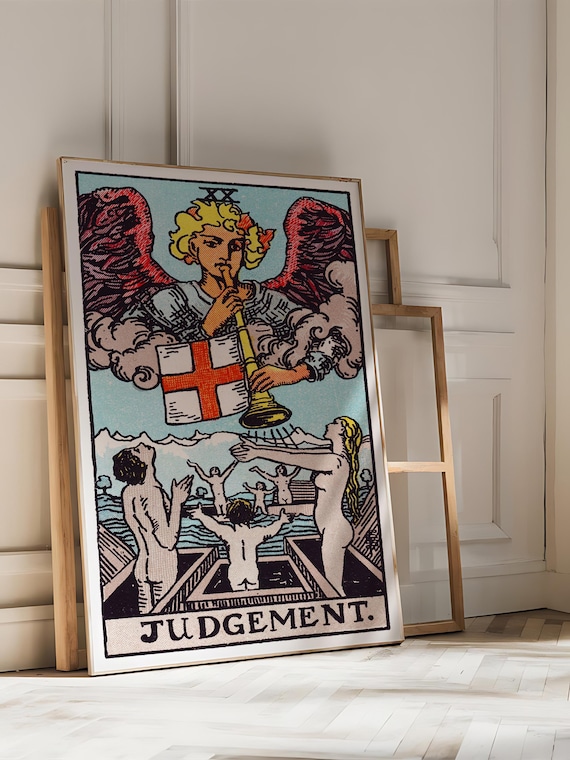Tarot Cards Rider Waite, Vintage Esoteric Poster