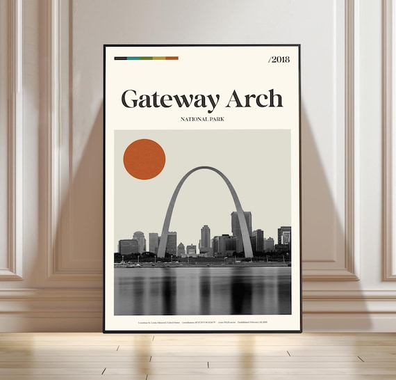 Gateway Arch National Park St. Louis Missouri 2018 Travel Poster