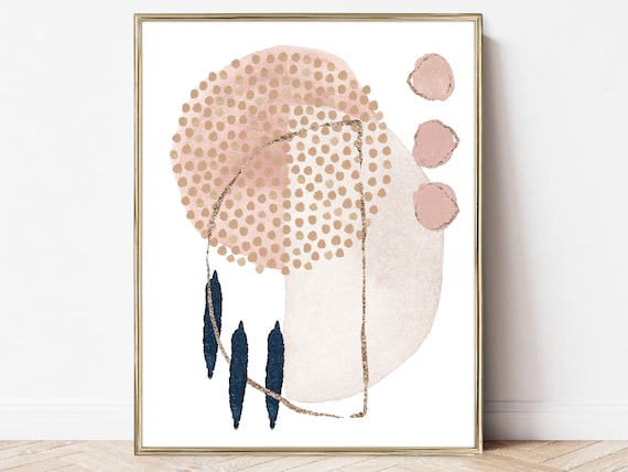 Abstract Maximalist Neutral Art Print