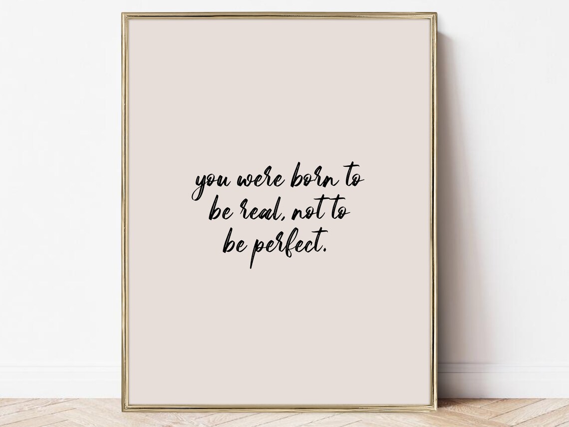 Born To Be Real Body Positivity Art Print