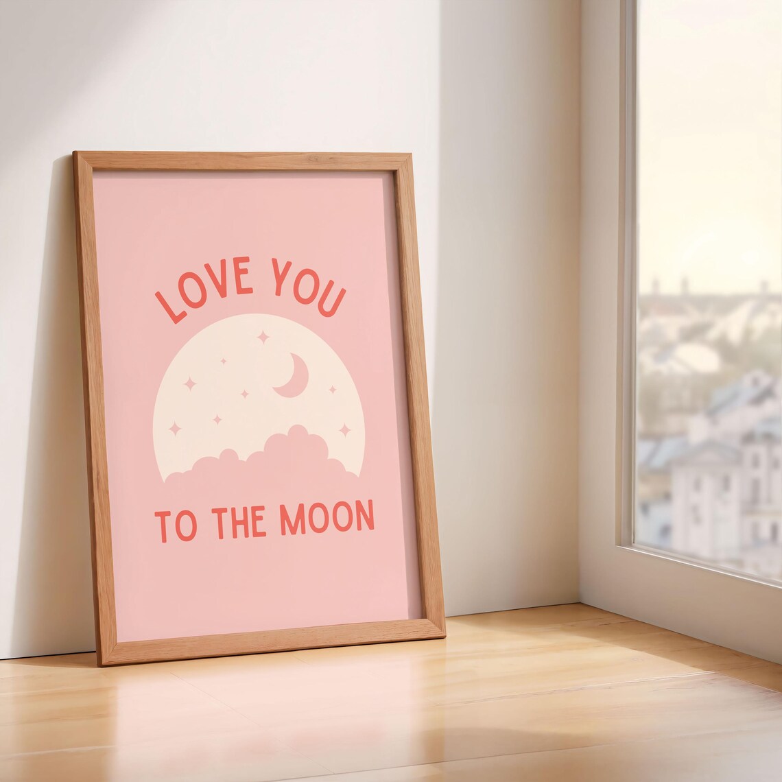 Love You To The Moon Boho Nursery Art Print - Image 5