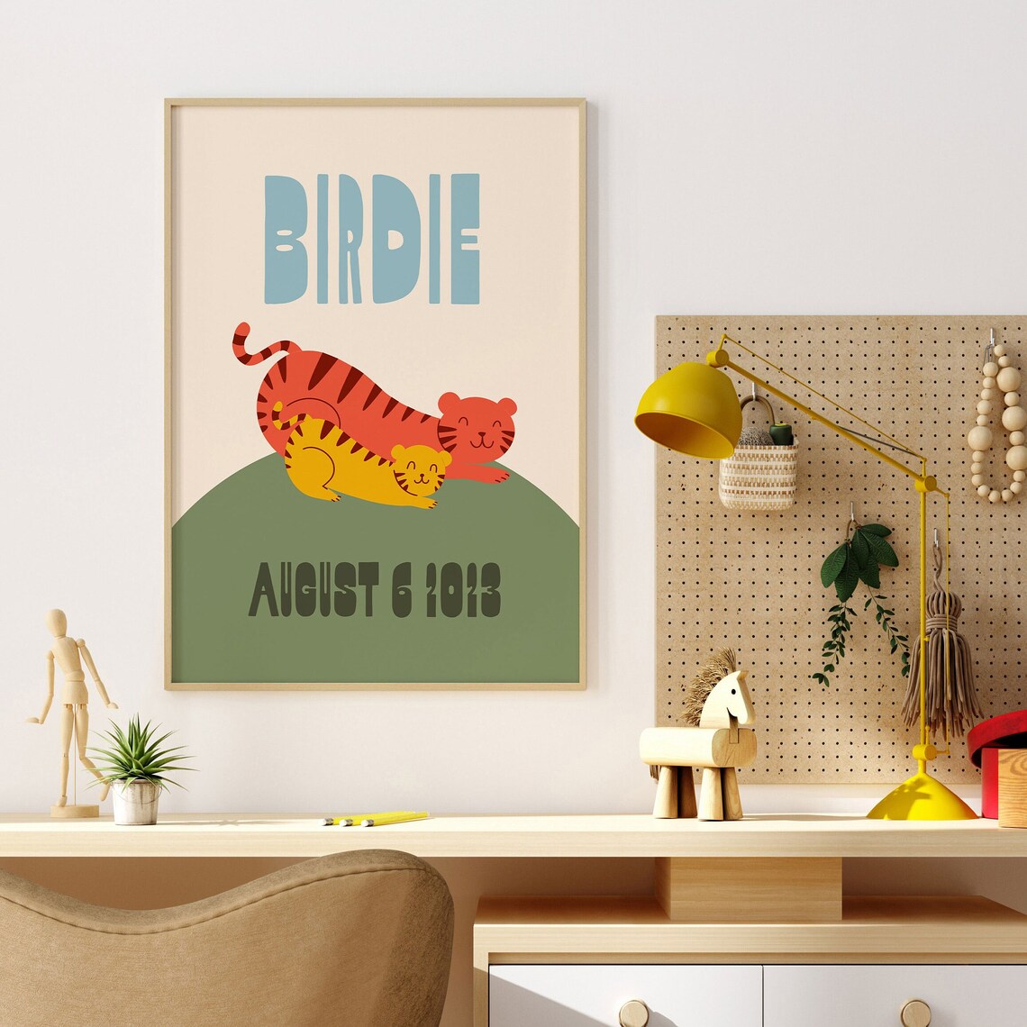 Custom Tiger Kids Room Jungle Theme Art Print - Image 4