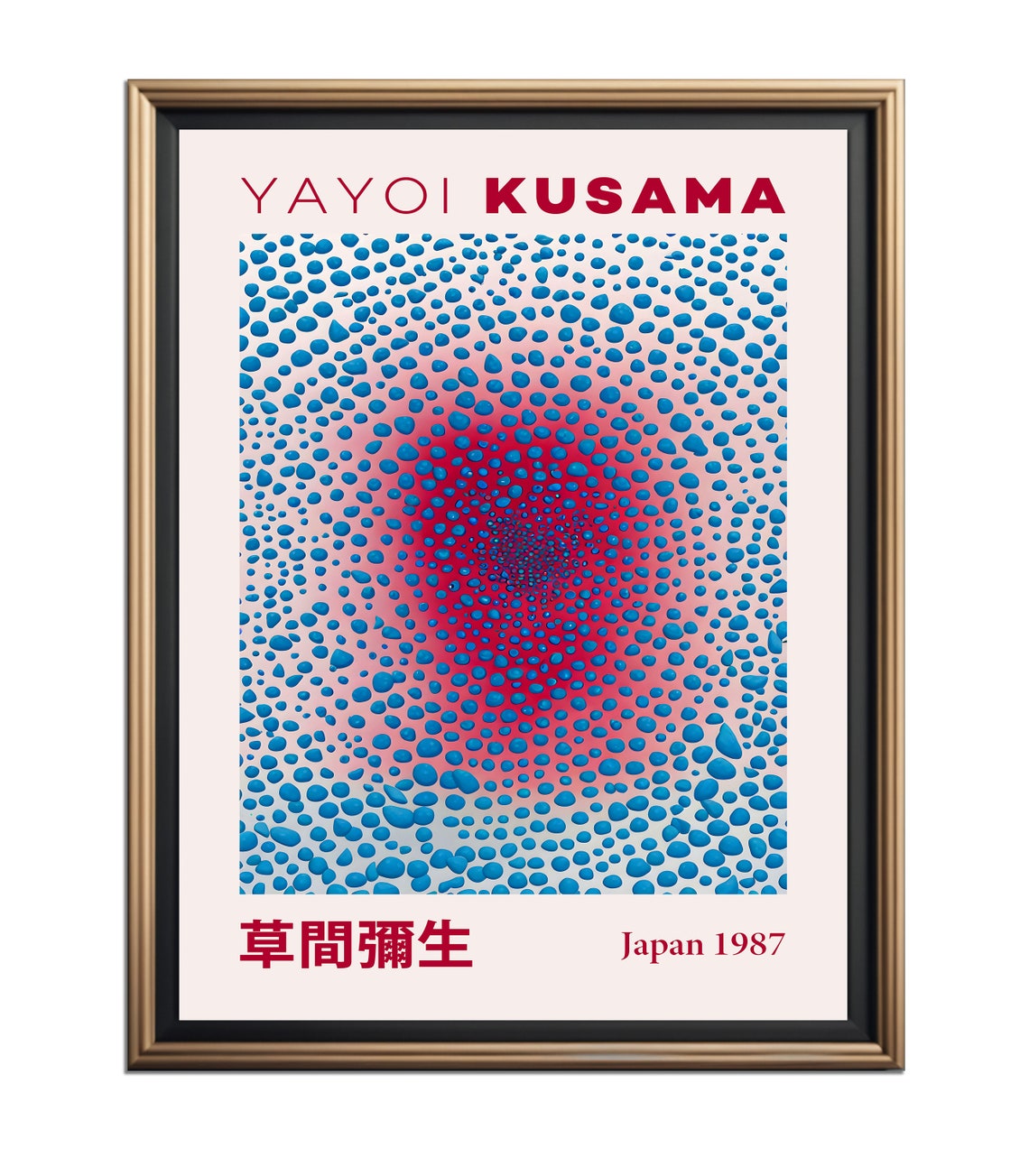 Yayoi Kusama Japan 1987 Fingerprint Mesmerizing Dot Art Poster - Image 5