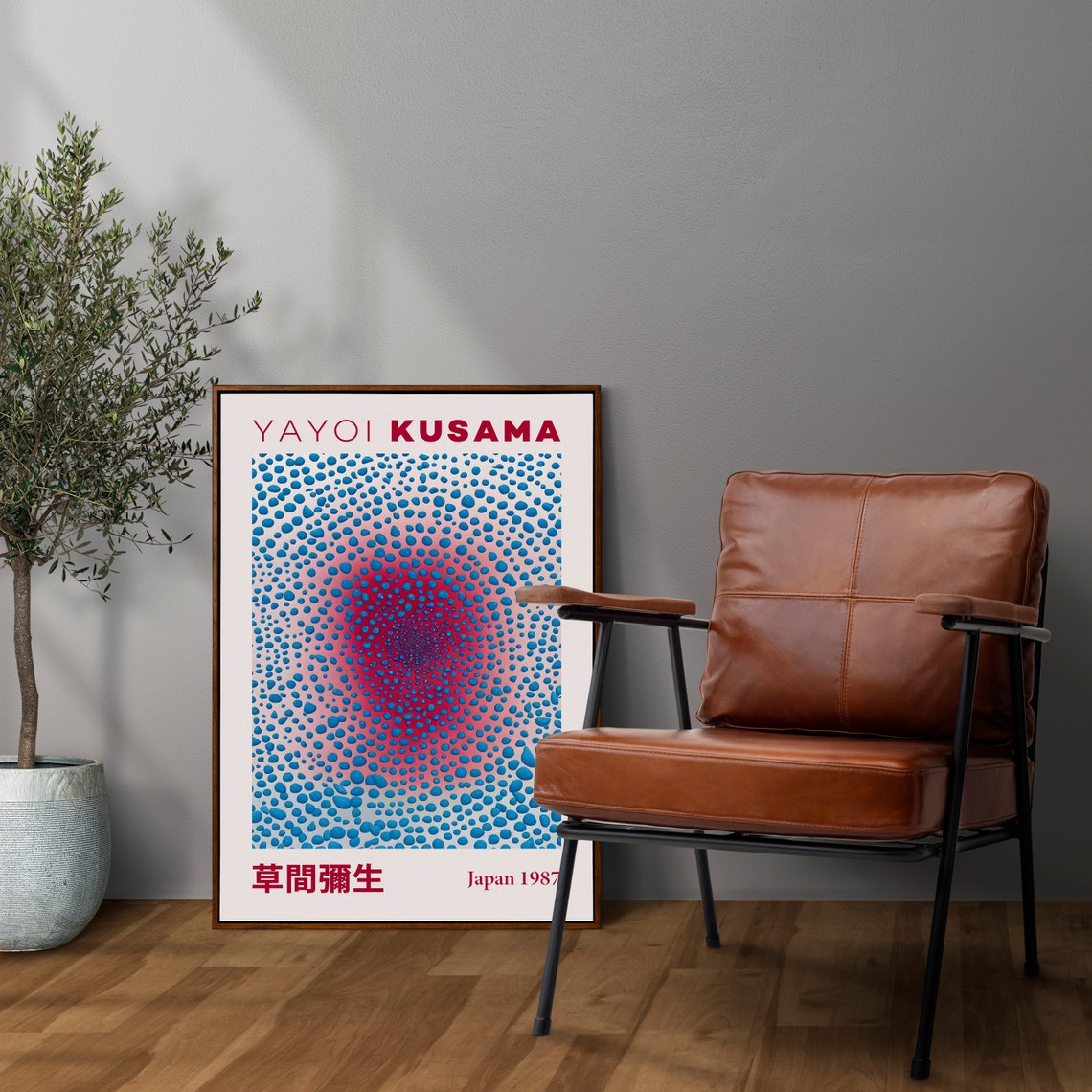 Yayoi Kusama Japan 1987 Fingerprint Mesmerizing Dot Art Poster - Image 3
