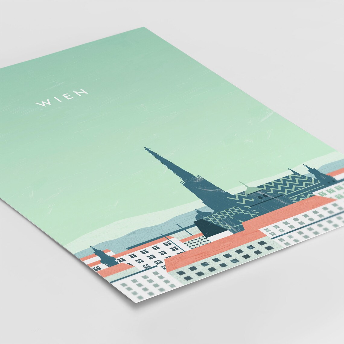 Vienna Poster Print, Minimalist Austria Travel Art - Image 3