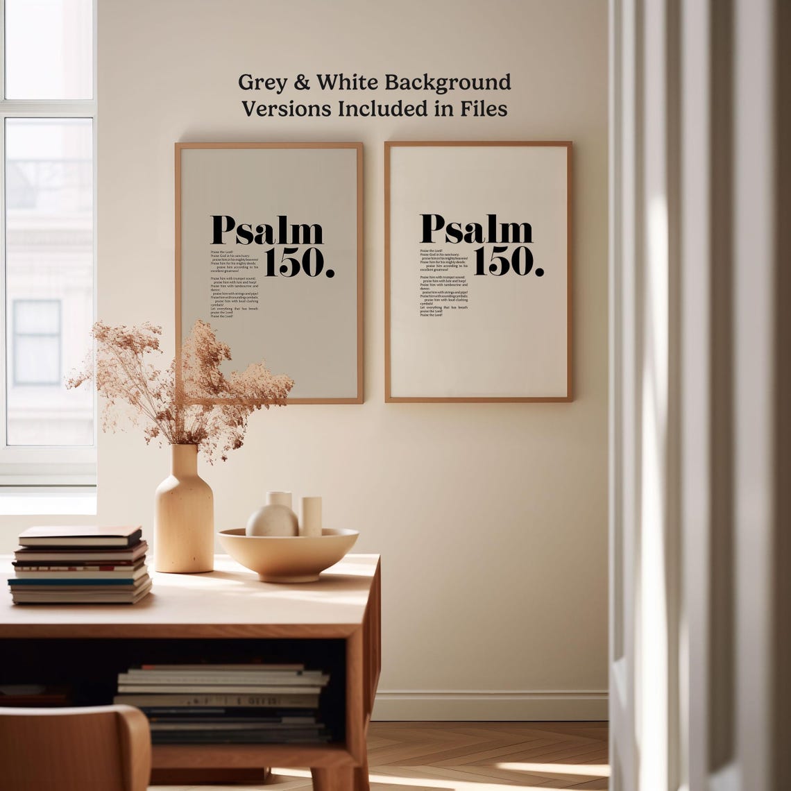 Psalm 150 Full Chapter Bold Typography Bible Verse Poster Home Decor - Image 6