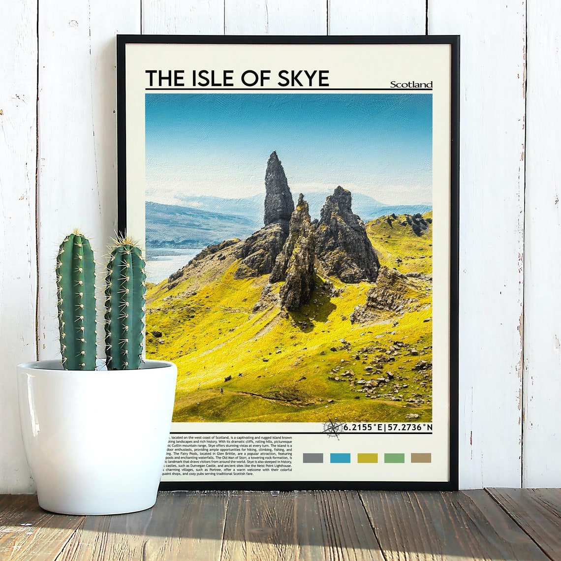 Isle Of Skye Travel Print Wall Art Isle Of Skye Wall Hanging Home Dcor Isle Of Skye Gift Art Lovers Scotland Art Lover Gift Isle Of Skye - Image 5
