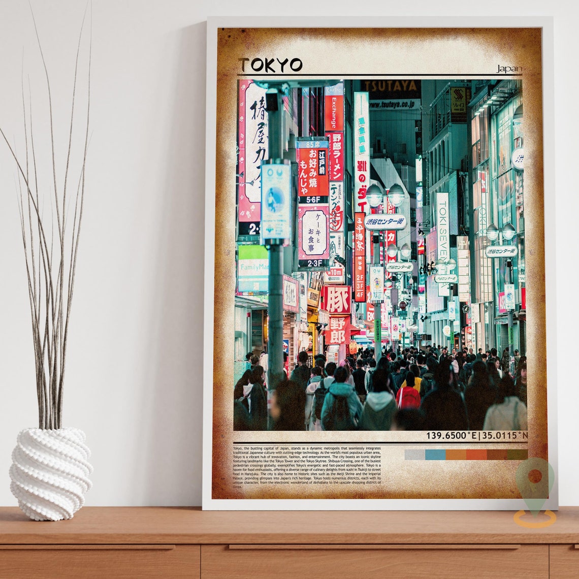 Tokyo Print Vintage Poster Tokyo Wall Art Tokyo Poster Tokyo Photo Tokyo Poster Print Tokyo Wall Dcor Japan Poster Tokyo Cityscape - Image 3