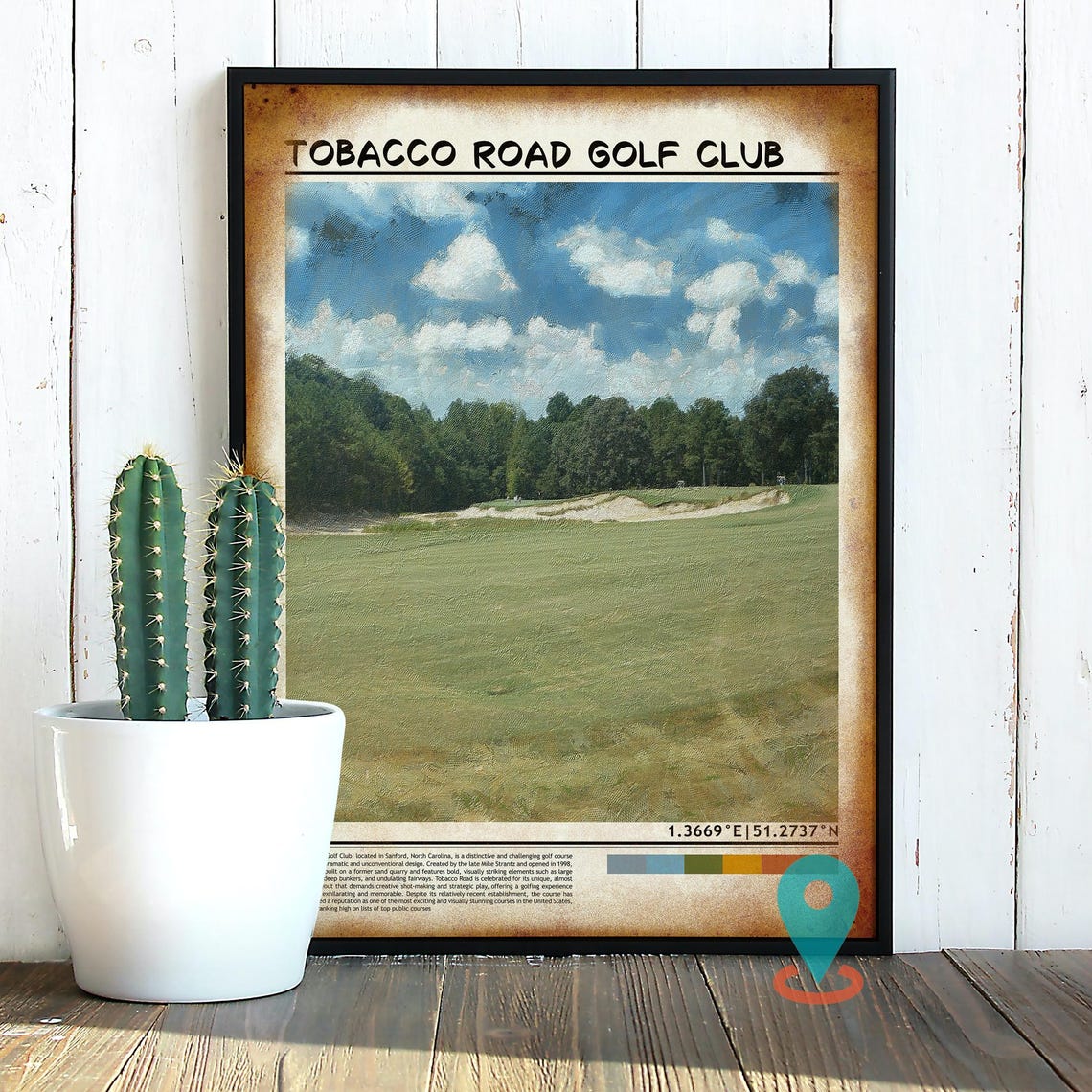 Tobacco Road Golf Club Print Tobacco Road Golf Club Wall Art Tobacco Road Golf Club Poster Tobacco Road Golf Club Poster Print - Image 2