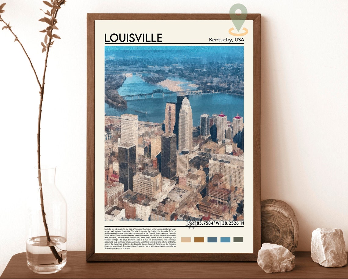 Louisville Print Louisville Poster Louisville Wall Art Louisville Travel Louisville Art Print Louisville Photo Kentucky Art Print