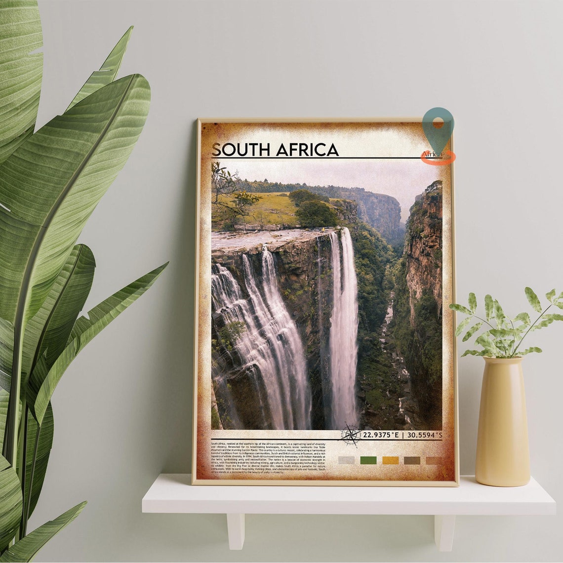 South Africa Print South Africa Poster South Africa Wall Art South Africa Travel South Africa Art Print South Africa Artwork Jozi Art - Image 5