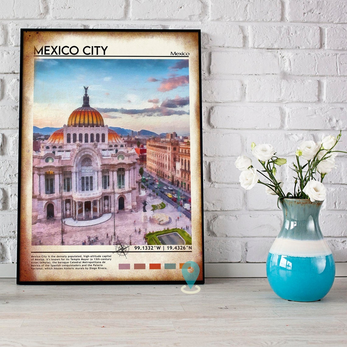 Mexico City Print Mexico City Wall Art Mexico City Poster Mexico City Photo Mexico City Poster Print Mexico City Art - Image 4