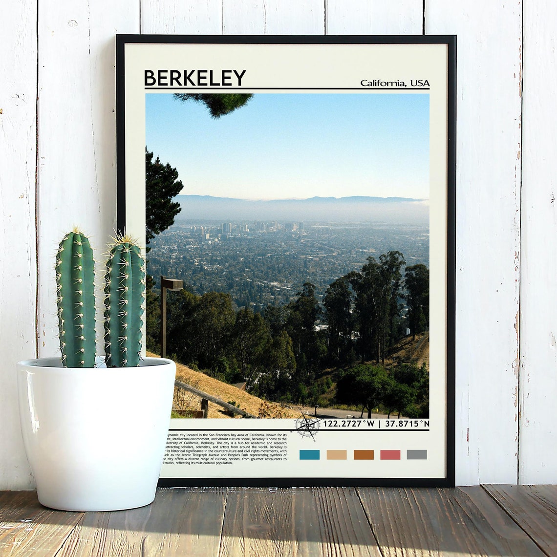 Berkeley California San Francisco Bay Hills View Photo Poster - Image 5