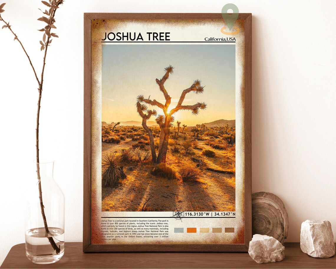Joshua Tree California Desert Sunset Photography Travel Poster - Image 6