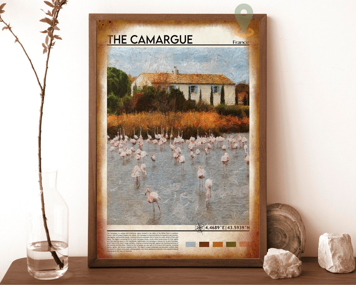 Camargue Print Camargue Poster Camargue Wall Art Camargue Travel Print Camargue Art Print Camargue Artwork Camargue Photo France Art - Image 6
