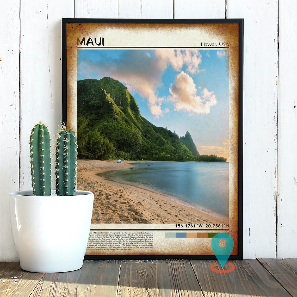 Maui Print Maui Wall Art Maui Poster Maui Photo Maui Poster Print Maui Wall Dcor Maui Travel Poster Maui Hawaii Hawaii Poster - Image 3