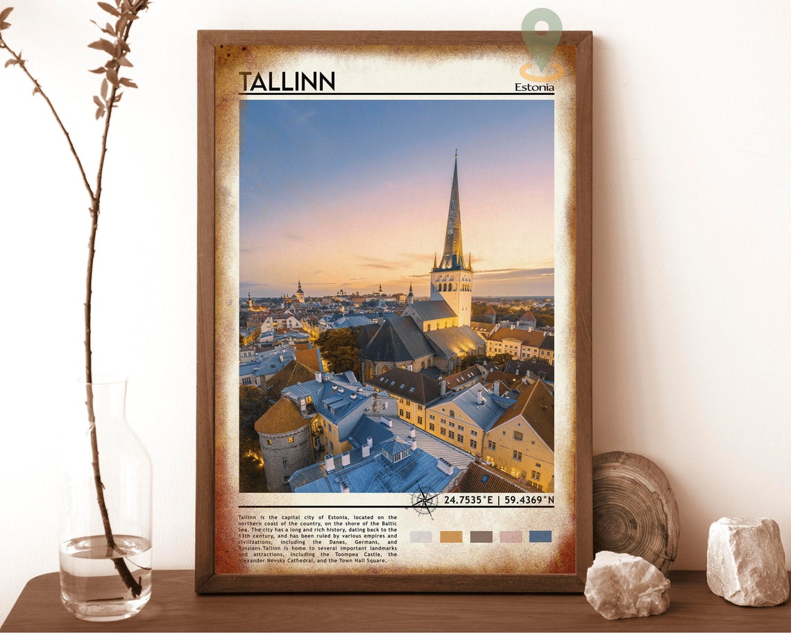 Tallinn Print Tallinn Art Tallinn Poster Tallinn Photo Tallinn Poster Print Tallinn Painting Estonia Poster Tallinn Art Work - Image 6