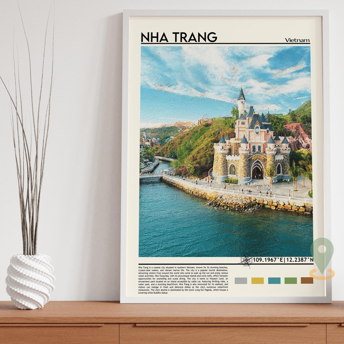 Nha Trang Print Nha Trang Wall Art Nha Trang Poster Nha Trang Photo Nha Trang Poster Print Nha Trang Decor Vietnam Poster Print - Image 5