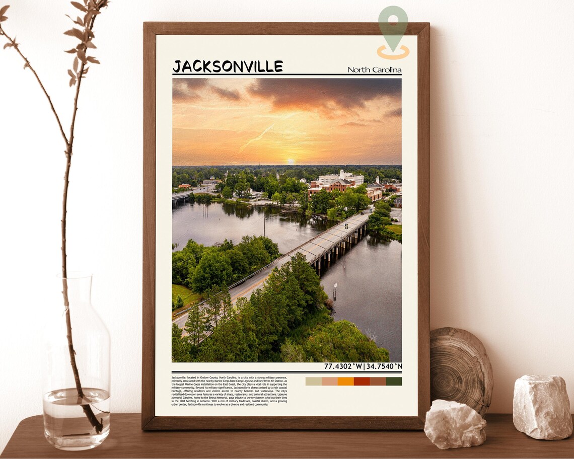 Jacksonville Art Jacksonville Artwork Jacksonville Map Jacksonville Photo Jacksonville Poster Jacksonville Print Jacksonville Florida