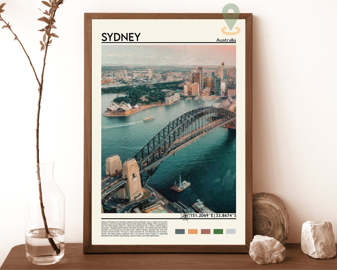 Sydney Print Sydney Poster Sydney Wall Art Sydney Travel Sydney Art Print Sydney Artwork Sydney Photo Sydney Australia Print