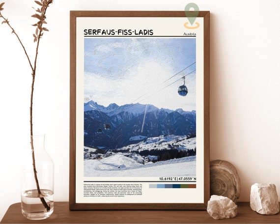 Serfaus Fiss Ladis Print Serfaus Fiss Ladis Wall Art Serfaus Fiss Ladis Poster Serfaus Fiss Ladis Photo Serfaus Fiss Ladis Ski