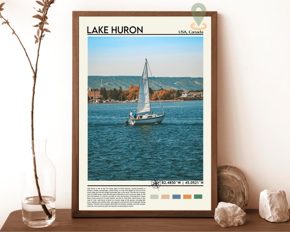 Lake Huron Print Lake Huron Art Lake Huron Poster Lake Huron Photo Lake Huron Painting Lake Huron Poster Lake Huron Art Work