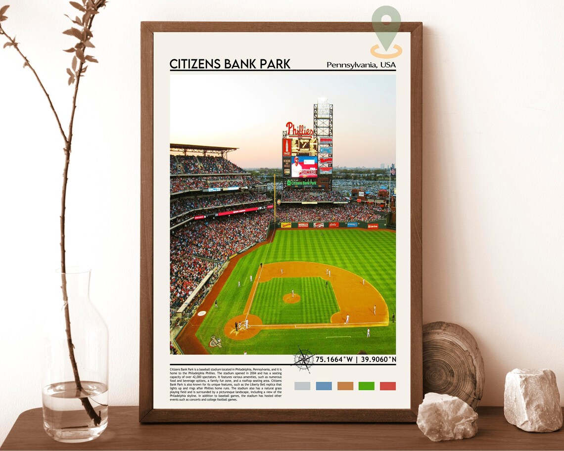 Citizens Bank Park Philadelphia Phillies Baseball Stadium Photo Poster