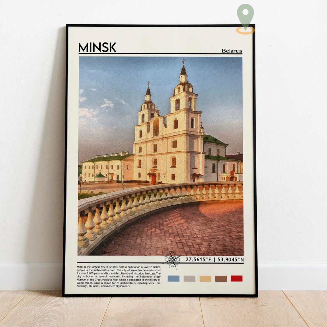 Minsk Print Minsk Poster Minsk Wall Art Minsk Travel Minsk Art Print Minsk Artwork Minsk Photo Minsk Belarus Print Minsk Skyline Art - Image 5
